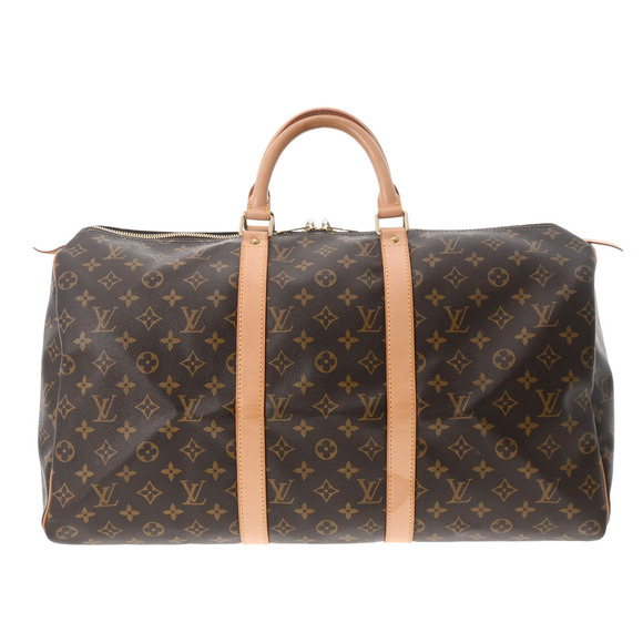 Louis Vuitton Handbags - Louis Vuitton Monogram Keepall Brown Canvas Boston Bag